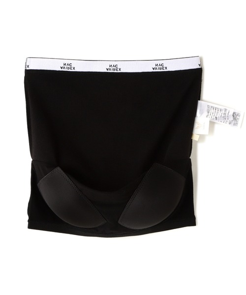 AVIREX（アヴィレックス）の「LOGO RUBBER TAPE BRA TOPS/ロゴラバーテープ ブラトップス（タンクトップ・レディース・オフホワイト/ブラック・S/M）」の6枚目の写真