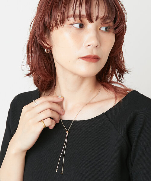 Omekashi（オメカシ）の「スライドパーツスネイクチェーンネックレス（ネックレス・レディース・ゴールド/シルバー・ONE SIZE）」の2枚目の写真