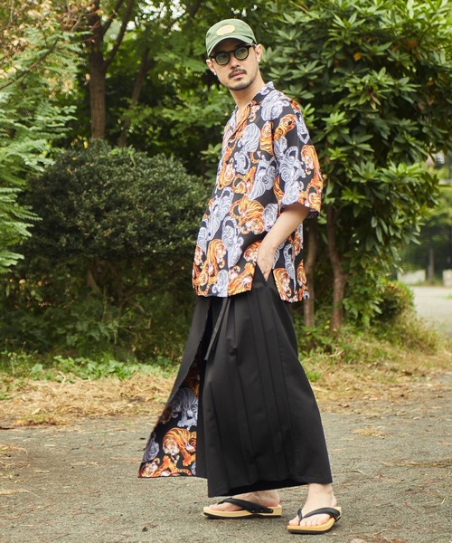 カヤ（カヤ）の「【カヤ】獣寄り（じゅうより）メンズシャツ（シャツ/ブラウス・メンズ・スミクロ/ブルー系その他/グリーン系その他・FREE）」の9枚目の写真