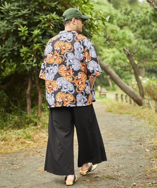 カヤ（カヤ）の「【カヤ】獣寄り（じゅうより）メンズシャツ（シャツ/ブラウス・メンズ・スミクロ/ブルー系その他/グリーン系その他・FREE）」の8枚目の写真