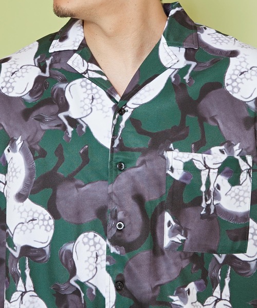 カヤ（カヤ）の「【カヤ】獣寄り（じゅうより）メンズシャツ（シャツ/ブラウス・メンズ・スミクロ/ブルー系その他/グリーン系その他・FREE）」の19枚目の写真