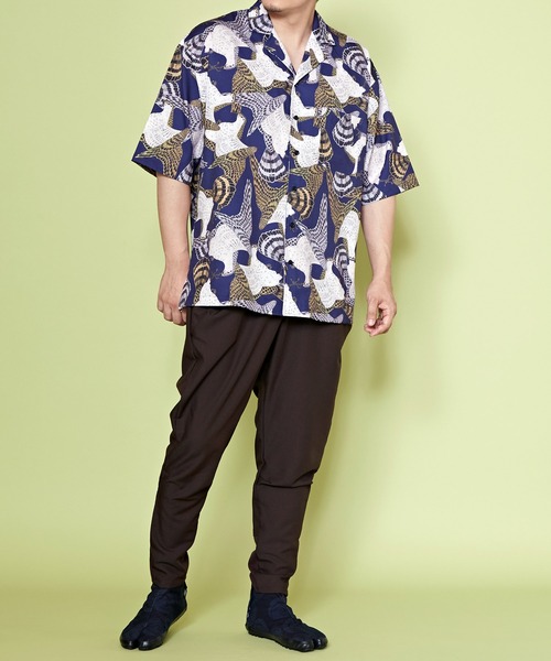 カヤ（カヤ）の「【カヤ】獣寄り（じゅうより）メンズシャツ（シャツ/ブラウス・メンズ・スミクロ/ブルー系その他/グリーン系その他・FREE）」の13枚目の写真