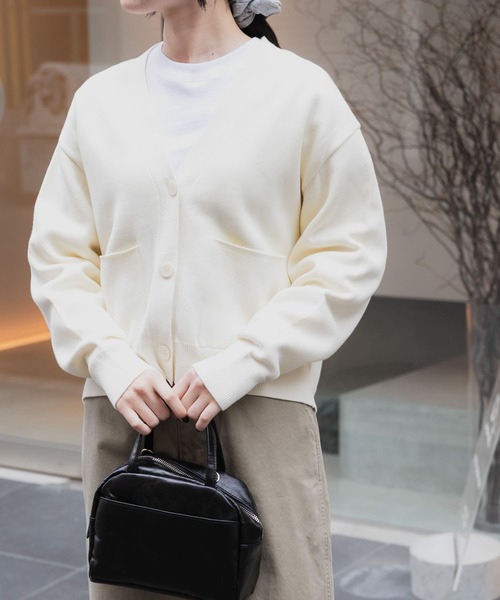 FORK&SPOON ダブルフェイスVネックカーディガン（カーディガン/ボレロ）｜FORK&SPOON（フォークアンドスプーン）