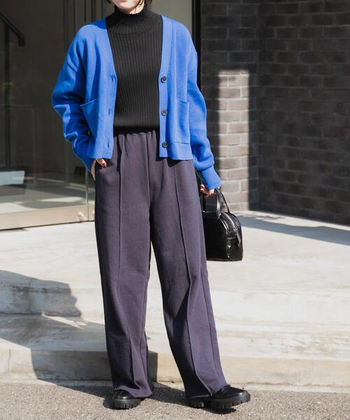 FORK&SPOON（フォークアンドスプーン）の「FORK&SPOON　ダブルフェイスVネックカーディガン（カーディガン/ボレロ・レディース・ブルー/アイボリー/ミント・1）」の17枚目の写真