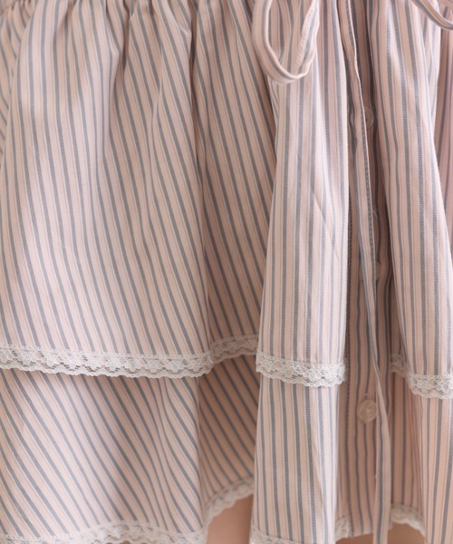 OLIVE des OLIVE(オリーブデオリーブ)の「チュニックシャツワンピ(ワンピース・レディース・オフホワイト/ピンク/サックスブルー・FREE)」の17枚目の写真