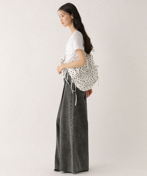 Heather（ヘザー）の「シャーリングショルダーBAG　319878（ショルダーバッグ・レディース・ブラック/ミント/オフホワイト/ドット・ONE SIZE）」の6枚目の写真