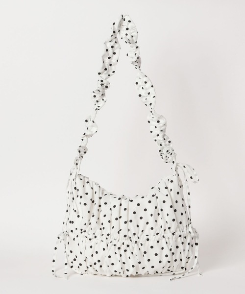 Heather（ヘザー）の「シャーリングショルダーBAG　319878（ショルダーバッグ・レディース・ブラック/ミント/オフホワイト/ドット・ONE SIZE）」の10枚目の写真