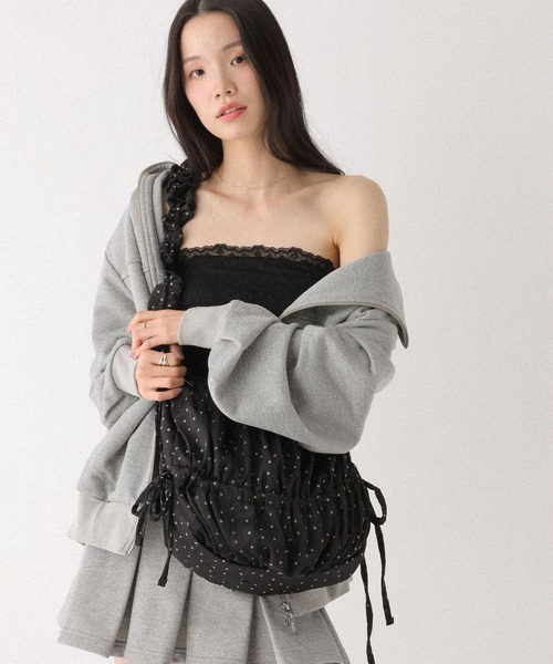 Heather（ヘザー）の「シャーリングショルダーBAG　319878（ショルダーバッグ・レディース・ブラック/ミント/オフホワイト/ドット/ブラック系その他/アイボリー・ONE SIZE）」の14枚目の写真