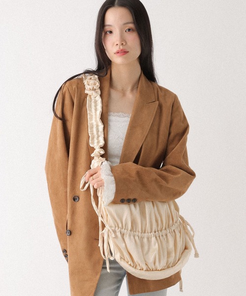 Heather（ヘザー）の「シャーリングショルダーBAG　319878（ショルダーバッグ・レディース・ブラック/ミント/オフホワイト/ドット/ブラック系その他/アイボリー・ONE SIZE）」の16枚目の写真