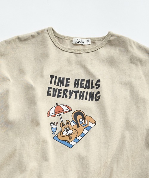 pairmanon（ペアマノン）の「【綿100%】【リンクコーデ】オリジナル プリントチュニック（チュニック・キッズ・ピンク系その他/オレンジ系その他/ホワイト系その他2/ピンク系その他2/グリーン系その他2/ブルー系その他/グリーン系その他/ホワイト系その他/ベージュ系その他/ブラウン系その他・150/90/100/130/140/120/110）」の20枚目の写真