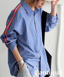 antiqua | ストライプラインシャツ(シャツ/ブラウス)