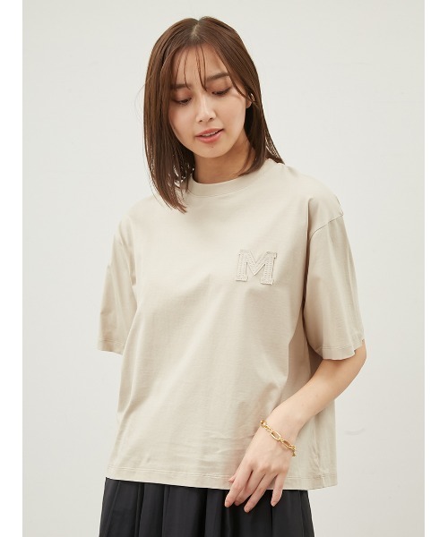 ロゴ入りTシャツ Mサイズ 黒・白2枚セット❣️ セール】Mロゴ2サイズハイラインTシャツ（Tシャツ/カットソー