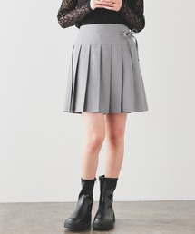 リボン付プリーツスカート