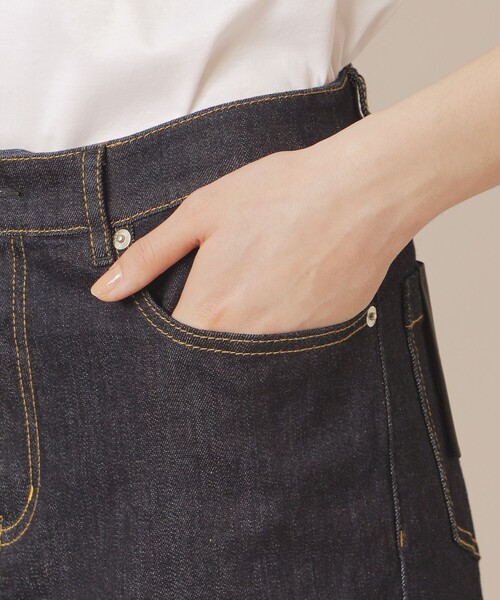 MACKINTOSH LONDON（マッキントッシュ ロンドン）の「9.75オンスデニムストレートパンツ（デニムパンツ・レディース・ネイビー/オフホワイト・36/38/40）」の8枚目の写真