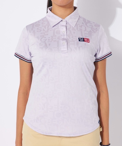 FILA GOLF(フィラゴルフ )の「タイポ柄半袖シャツ(シャツ/ブラウス・レディース・ホワイト/ネイビー/パープル・MEDIUM/LARGE/X-LARGE)」の16枚目の写真
