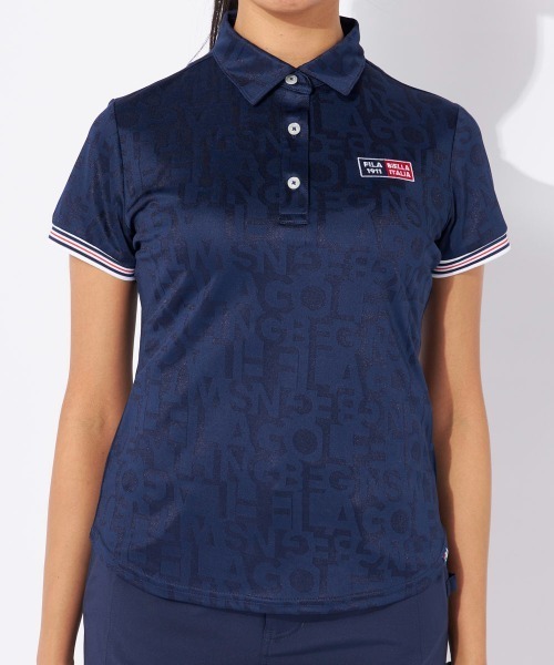 FILA GOLF(フィラゴルフ )の「タイポ柄半袖シャツ(シャツ/ブラウス・レディース・ホワイト/ネイビー/パープル・MEDIUM/LARGE/X-LARGE)」の7枚目の写真