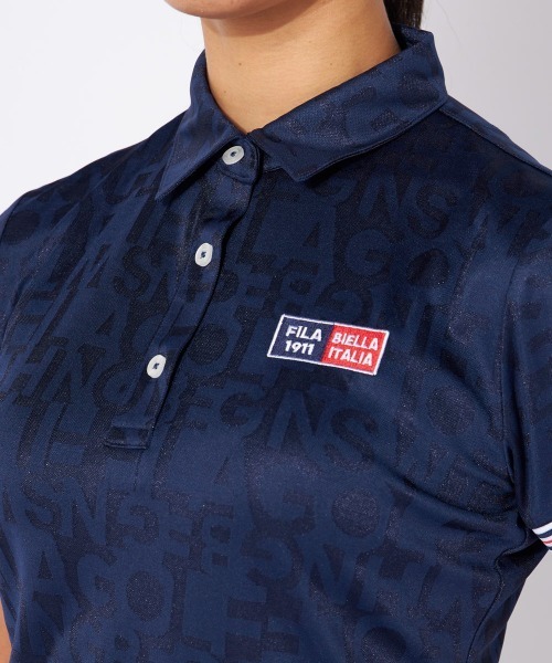 FILA GOLF(フィラゴルフ )の「タイポ柄半袖シャツ(シャツ/ブラウス・レディース・ホワイト/ネイビー/パープル・MEDIUM/LARGE/X-LARGE)」の10枚目の写真