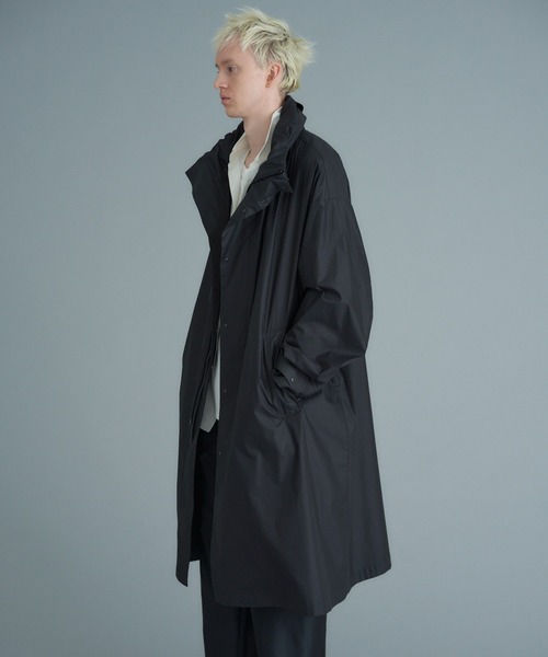onegravity（ワングラビティ）の「onegravity / タイプライター スタンドカラーコート（ダウンジャケット/コート・メンズ・ブラック・SMALL/MEDIUM/LARGE）」の2枚目の写真