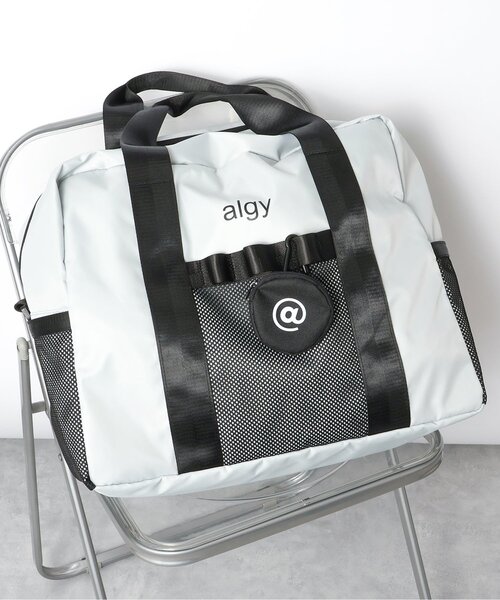 algy（アルジー）の「丸ポーチ付ボストンBAG【40L】（ボストンバッグ・キッズ・グレー/ブラック・FREE）」の2枚目の写真
