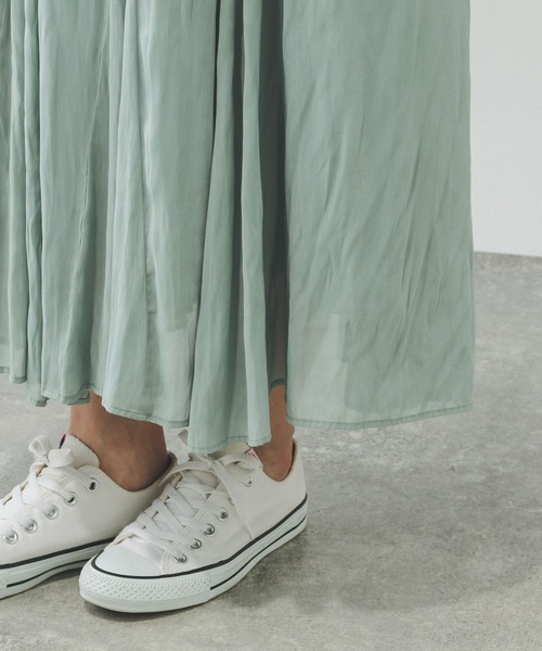 GLOBAL WORK（グローバルワーク）の「エアリーリラックスフレアスカート/147678（スカート・レディース・ミント/ホワイト×ブラック/ドット/スミクロ/ネイビー系3/ライトグレー/オレンジ/ストライプ/ブラウン系その他/ブラック系その他・SHORT/REGULAR）」の14枚目の写真