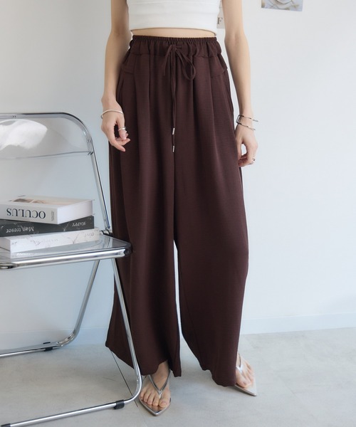 RU.TI.LE(ルチル)の「【RU.TI.LE】シフォンスカーチョ(その他パンツ・レディース・チャコールグレー/ブラウン・MEDIUM/LARGE)」の2枚目の写真