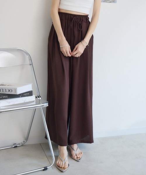 RU.TI.LE(ルチル)の「【RU.TI.LE】シフォンスカーチョ(その他パンツ・レディース・チャコールグレー/ブラウン・MEDIUM/LARGE)」の8枚目の写真