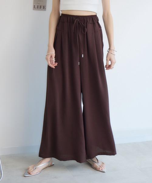 RU.TI.LE(ルチル)の「【RU.TI.LE】シフォンスカーチョ(その他パンツ・レディース・チャコールグレー/ブラウン・MEDIUM/LARGE)」の10枚目の写真