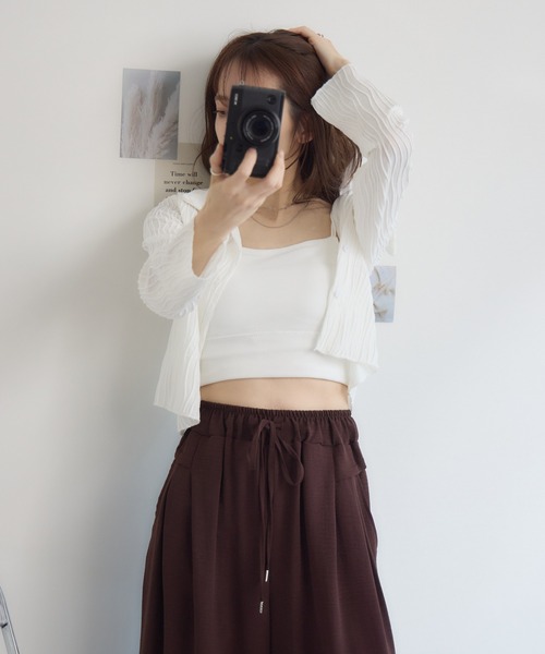 RU.TI.LE(ルチル)の「【RU.TI.LE】シフォンスカーチョ(その他パンツ・レディース・チャコールグレー/ブラウン・MEDIUM/LARGE)」の7枚目の写真