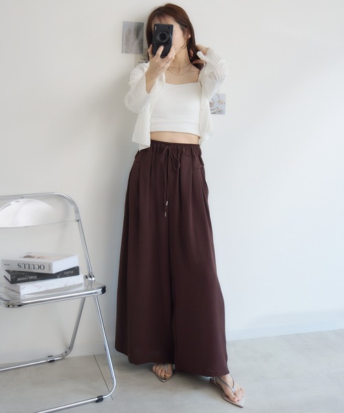RU.TI.LE(ルチル)の「【RU.TI.LE】シフォンスカーチョ(その他パンツ・レディース・チャコールグレー/ブラウン・MEDIUM/LARGE)」の5枚目の写真