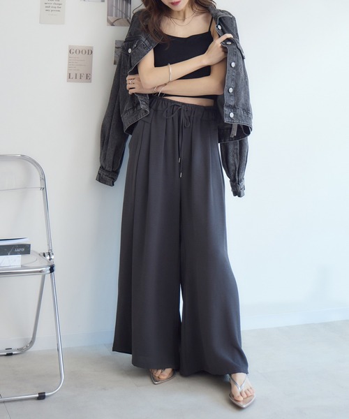 RU.TI.LE(ルチル)の「【RU.TI.LE】シフォンスカーチョ(その他パンツ・レディース・チャコールグレー/ブラウン・MEDIUM/LARGE)」の13枚目の写真