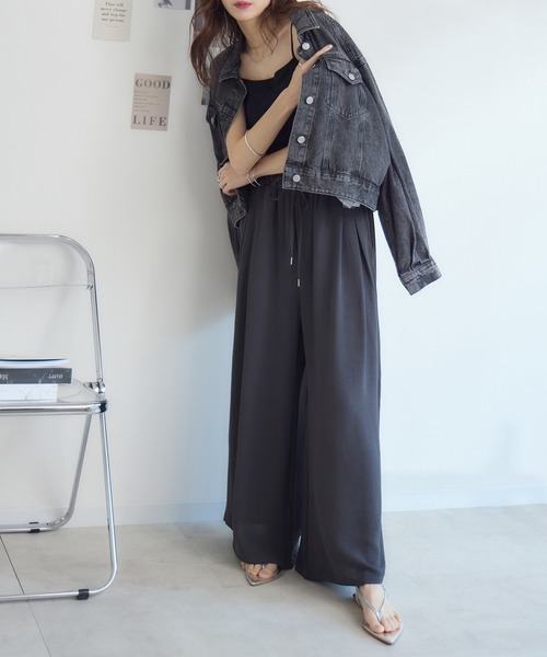 RU.TI.LE(ルチル)の「【RU.TI.LE】シフォンスカーチョ(その他パンツ・レディース・チャコールグレー/ブラウン・MEDIUM/LARGE)」の14枚目の写真