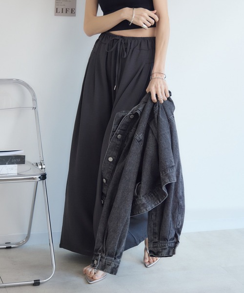 RU.TI.LE(ルチル)の「【RU.TI.LE】シフォンスカーチョ(その他パンツ・レディース・チャコールグレー/ブラウン・MEDIUM/LARGE)」の16枚目の写真