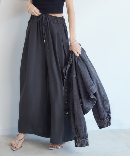 RU.TI.LE(ルチル)の「【RU.TI.LE】シフォンスカーチョ(その他パンツ・レディース・チャコールグレー/ブラウン・MEDIUM/LARGE)」の17枚目の写真