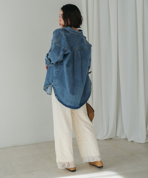 Bou Jeloud（ブージュルード）の「レースパッチワークパンツ（その他パンツ・レディース・アイボリー/ブラック・FREE）」の10枚目の写真