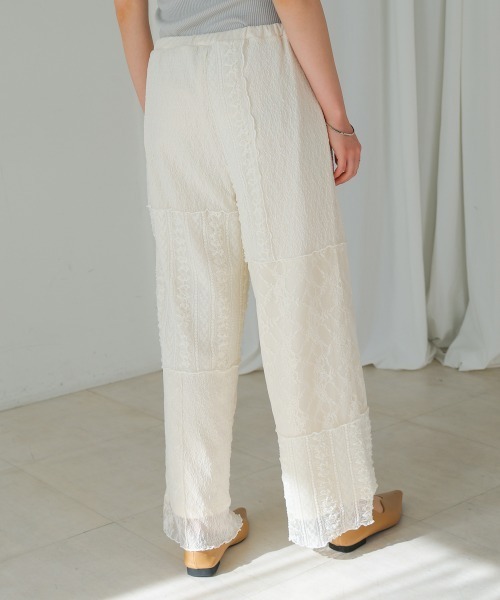 Bou Jeloud（ブージュルード）の「レースパッチワークパンツ（その他パンツ・レディース・アイボリー/ブラック・FREE）」の11枚目の写真