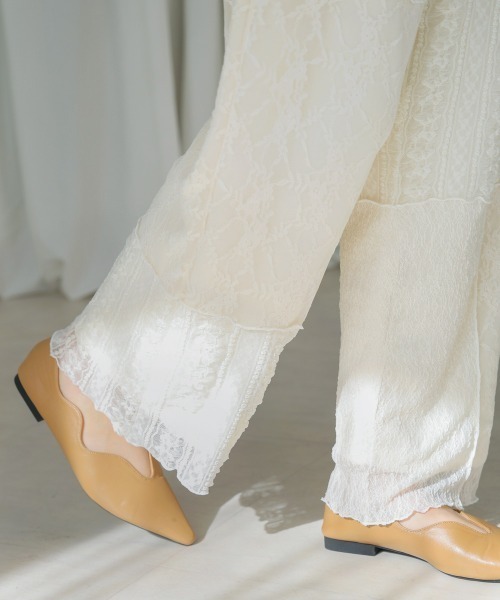 Bou Jeloud（ブージュルード）の「レースパッチワークパンツ（その他パンツ・レディース・アイボリー/ブラック・FREE）」の13枚目の写真