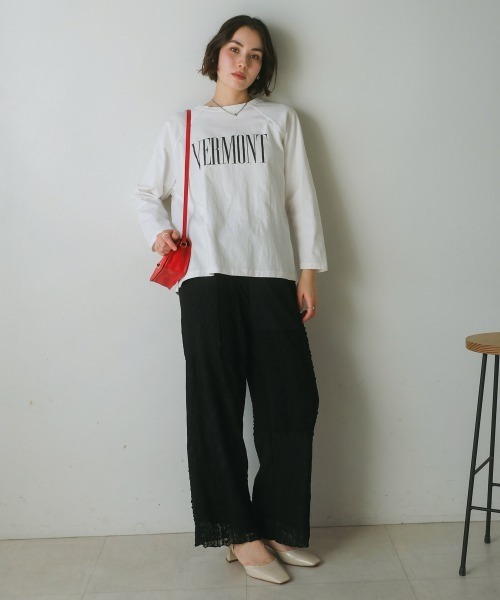 Bou Jeloud（ブージュルード）の「レースパッチワークパンツ（その他パンツ・レディース・アイボリー/ブラック・FREE）」の18枚目の写真