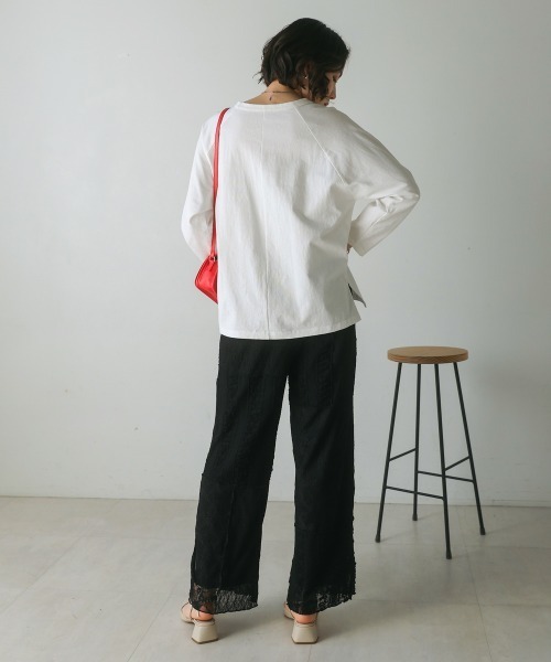 Bou Jeloud（ブージュルード）の「レースパッチワークパンツ（その他パンツ・レディース・アイボリー/ブラック・FREE）」の22枚目の写真