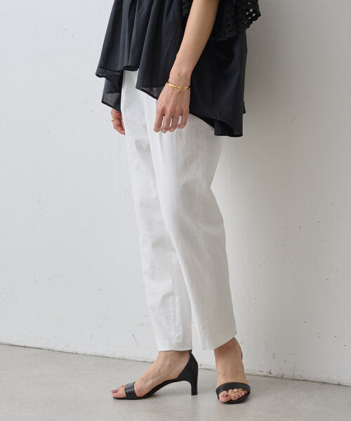 BEARDSLEY(ビアズリー)の「ウエストリブトラックパンツ(その他パンツ・レディース・ブラック/ホワイト・0/1/2)」の9枚目の写真