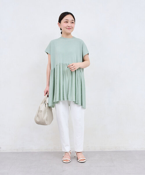 BEARDSLEY(ビアズリー)の「ウエストリブトラックパンツ(その他パンツ・レディース・ブラック/ホワイト・0/1/2)」の20枚目の写真