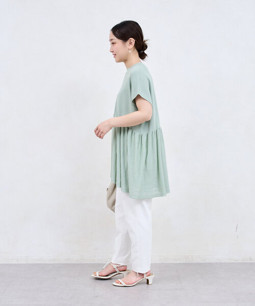 BEARDSLEY(ビアズリー)の「ウエストリブトラックパンツ(その他パンツ・レディース・ブラック/ホワイト・0/1/2)」の21枚目の写真