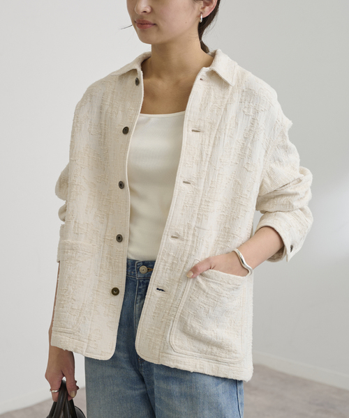 FRAMeWORK（フレームワーク）の「コットンジャガードカバーオール（カバーオール・レディース・アイボリー・FREE）」の18枚目の写真