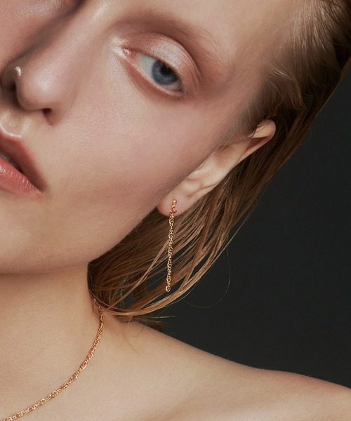 les bonbon(ルボンボン)の「【les bon bon】K18 Hanna pierce /ハンナ ピアス BOB666 ※(ピアス(両耳用)・レディース・ゴールド・FREE)」の1枚目の写真