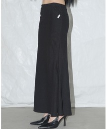 ☆【NASTY FANCY CLUB】☆EATH DENIM LONG SKIR.T☆スカート☆ NASTY FANCY CLUB☆韓国☆人気☆[NF] DENIM PLEATS BELT SKIRT