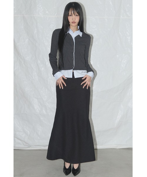 スカート FANCY CLUB CUT OUT MERMAID LONG SKIRT 5BMM199 A'GEM/9 × .kom 『 FANCY CLUB/ファンシークラブ』 CUT OUT