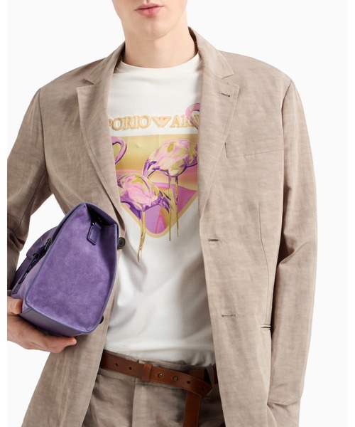 EMPORIO ARMANI（エンポリオアルマーニ）の「【エンポリオ アルマーニ】Tシャツ ジャージー カマルグプリント（Tシャツ/カットソー・メンズ・ホワイト・LARGE/MEDIUM/SMALL/X-LARGE/XX-LARGE/X-SMALL）」の5枚目の写真