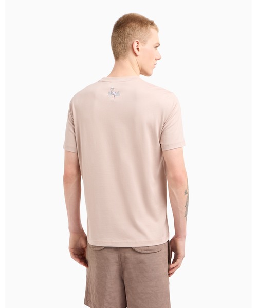 EMPORIO ARMANI（エンポリオアルマーニ）の「【エンポリオ アルマーニ】Tシャツ ジャージー カマルグプリント（Tシャツ/カットソー・メンズ・ホワイト・LARGE/MEDIUM/SMALL/X-LARGE/XX-LARGE/X-SMALL）」の9枚目の写真