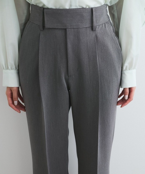 VIS（ビス）の「太ベルトディテールストレートスラックスパンツ（スラックス・レディース・ネイビー/キャメル/チャコールグレー・SS/S/M）」の11枚目の写真