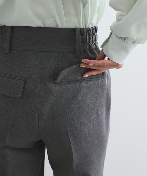 VIS（ビス）の「太ベルトディテールストレートスラックスパンツ（スラックス・レディース・ネイビー/キャメル/チャコールグレー・SS/S/M）」の14枚目の写真