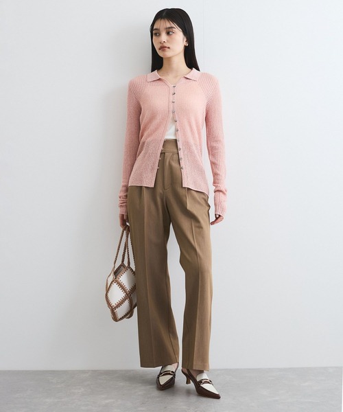 VIS（ビス）の「太ベルトディテールストレートスラックスパンツ（スラックス・レディース・ネイビー/キャメル/チャコールグレー・SS/S/M）」の17枚目の写真